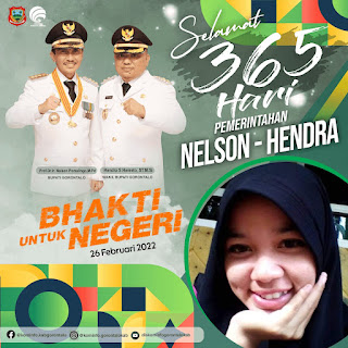 Twibbon 365 Hari Pemerintahan Nelson Hendra Gorontalo, 26 Ferbruari 2022