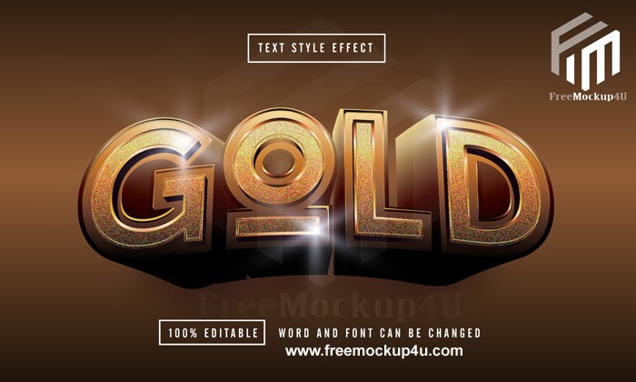 Gold Shine Text Rffect Premium Free Download