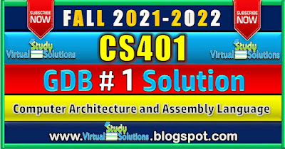 CS401 GDB 1 Solution 2022 | Fall 2021