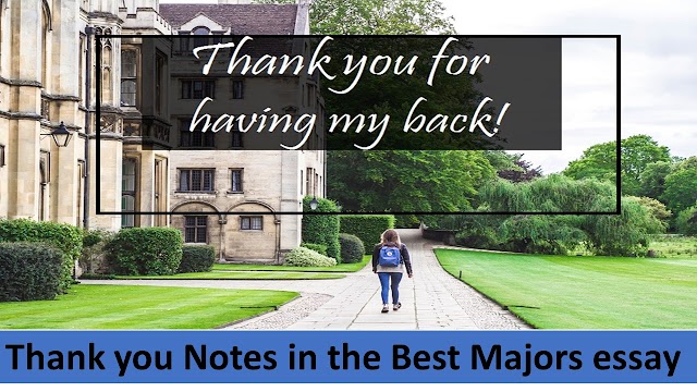 20+ Sample Thank you Notes in the Best Majors Essays
