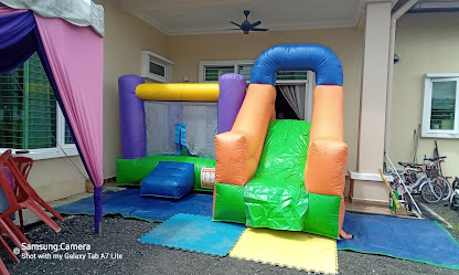 Bouncy castle comel saiz - 11ft x 11ft x 7ft untuk book boleh tekan pada Gambar