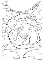 Lion king coloring page Pumba and Timon