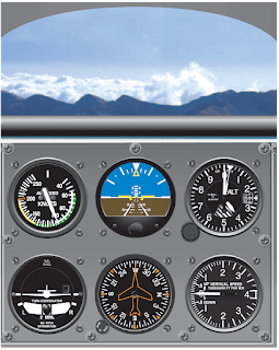 Straight and Level Flight, Airplane Basic Flight Maneuvers Using Analog Instrumentation
