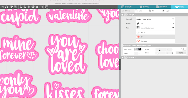 silhouette print and cut, print and cut, silhouette studio v4, print bleed, sticker paper