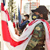 TRADICIONAL IZADA DE BANDERAS EN EL MINISTERIO DE DEFENSA COMANDADAS POR MUJERES MILITARES 