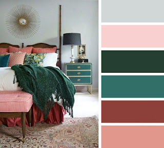 Combinación y paletas de colores en el diseño de interiores en el hogar