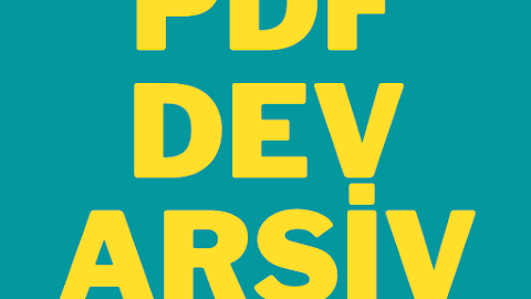 KPSS,ALES,DGS,TYT,AYT PDF DEV ARŞİV