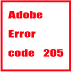 creative cloud error 205