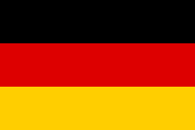 Bandera del Partido Democrático Alemán.
