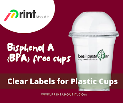 Clear Labels for Plastic Cups