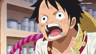 ワンピースアニメ WCI編 821話 ルフィ Monkey D. Luffy | ONE PIECE ホールケーキアイランド編