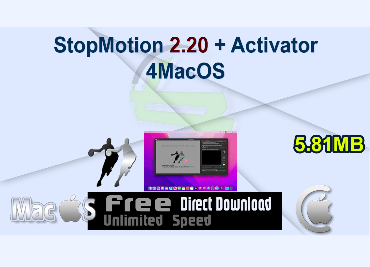 StopMotion 2.20 + Activator 4MacOS