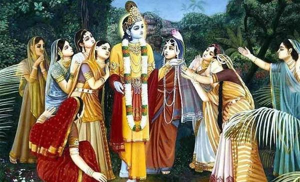 Gopis Met Lord Krishna at Kurukshetra