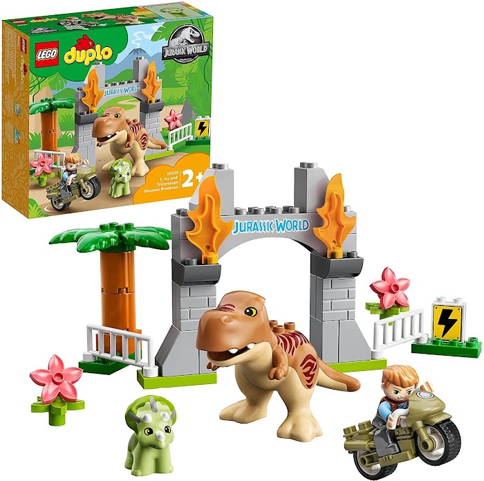 LEGO 10939 DUPLO T. rex and Triceratops Jurassic World Dinosaur Toy