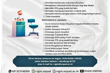 Loker Bandung Terapis Gigi & Mulut RSGM Unpad