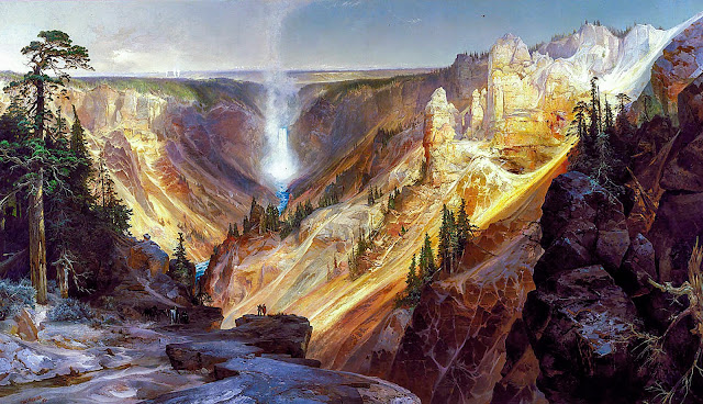 Thomas Moran, 'Gran Cañón del Yellowstone', Public Domain