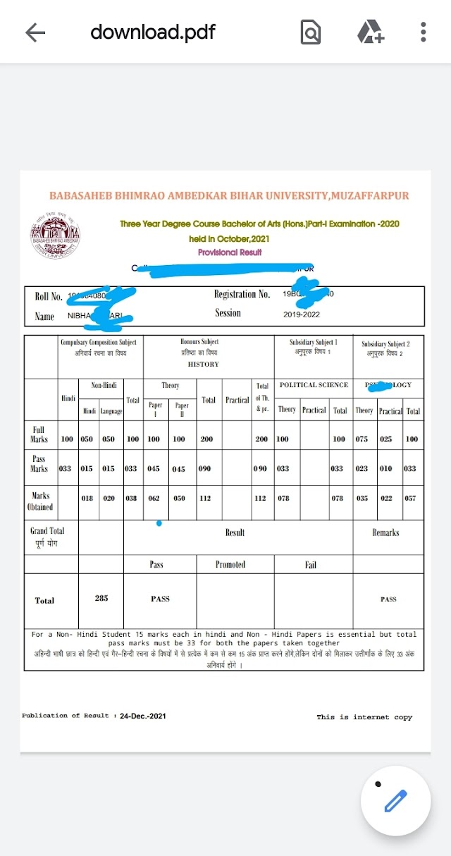 BRABU PART 1 RESULT SUCESSFULL WORKING I