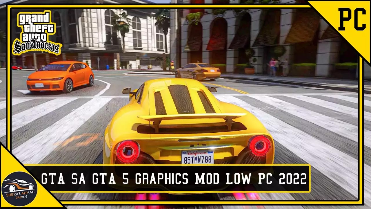 GTA San Andreas GTA 5 Graphics Mod Pack Low End PC