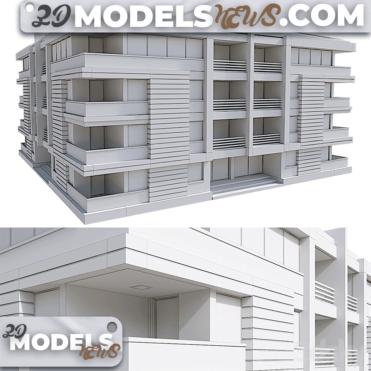 Building Model Modern Residential 17 3