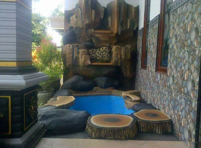 Kolam tebing - garden style