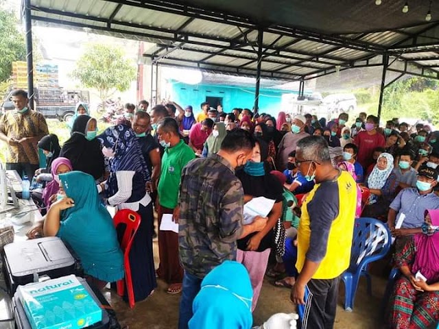 Capaian Vaksinasi Labusel Baru  56,47%