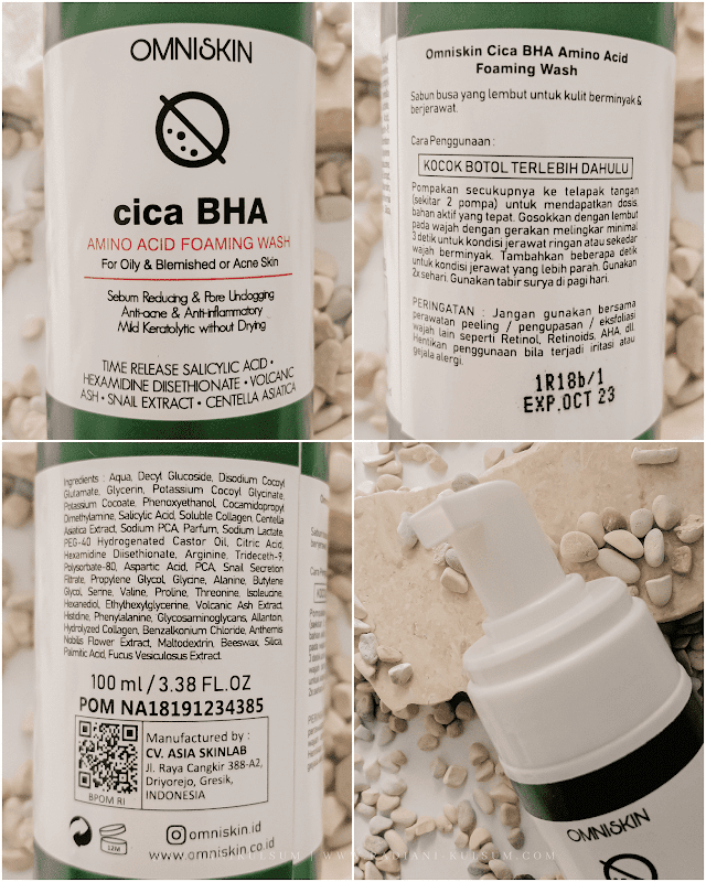 Omniskin Cica BHA Amino Acid Facial Wash