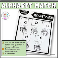 alphabet match polar express worksheets