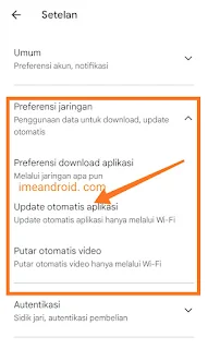 Matikan download update otomatis hp android