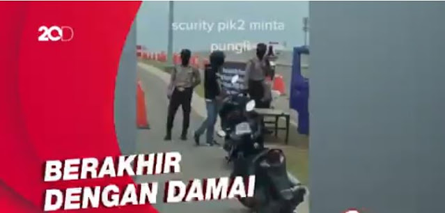 Sangat heboh ketika oknum satpam di kawansan pik 2 melakukan pungli