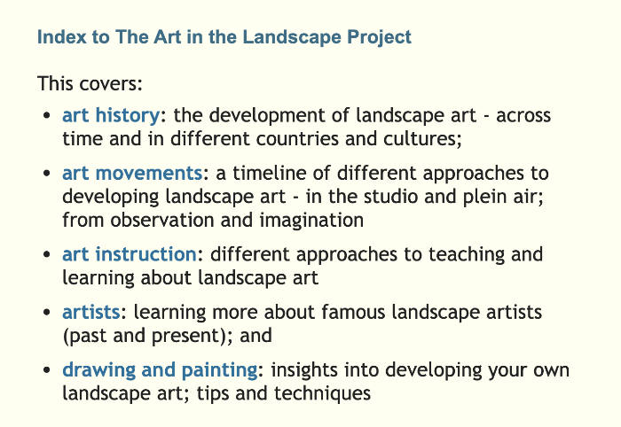 MAKING A MARK: The “Landscape Artist” Conundrum.