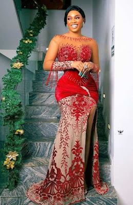 Beautiful Red Dresses for Christmas from Nigerian Celebrities Galleries