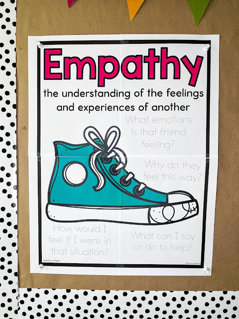 Empathy activities for kids, including anchor charts, lessons, games, and more!