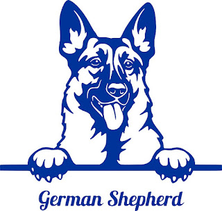 Free SVG 2021 Peeking German Shepherd 03 Cricut Ready File, Car Decals 057