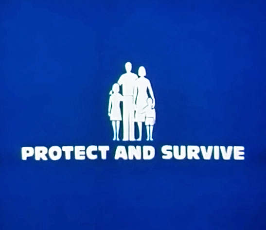 Blue protect and Survive family logo