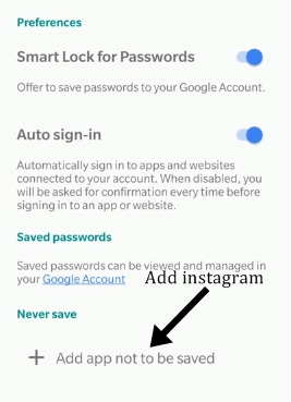 Blocking the instagram smart lock