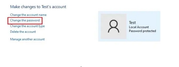 قم بتغيير كلمة مرور حساب Windows 11 من خلال لوحة التحكم