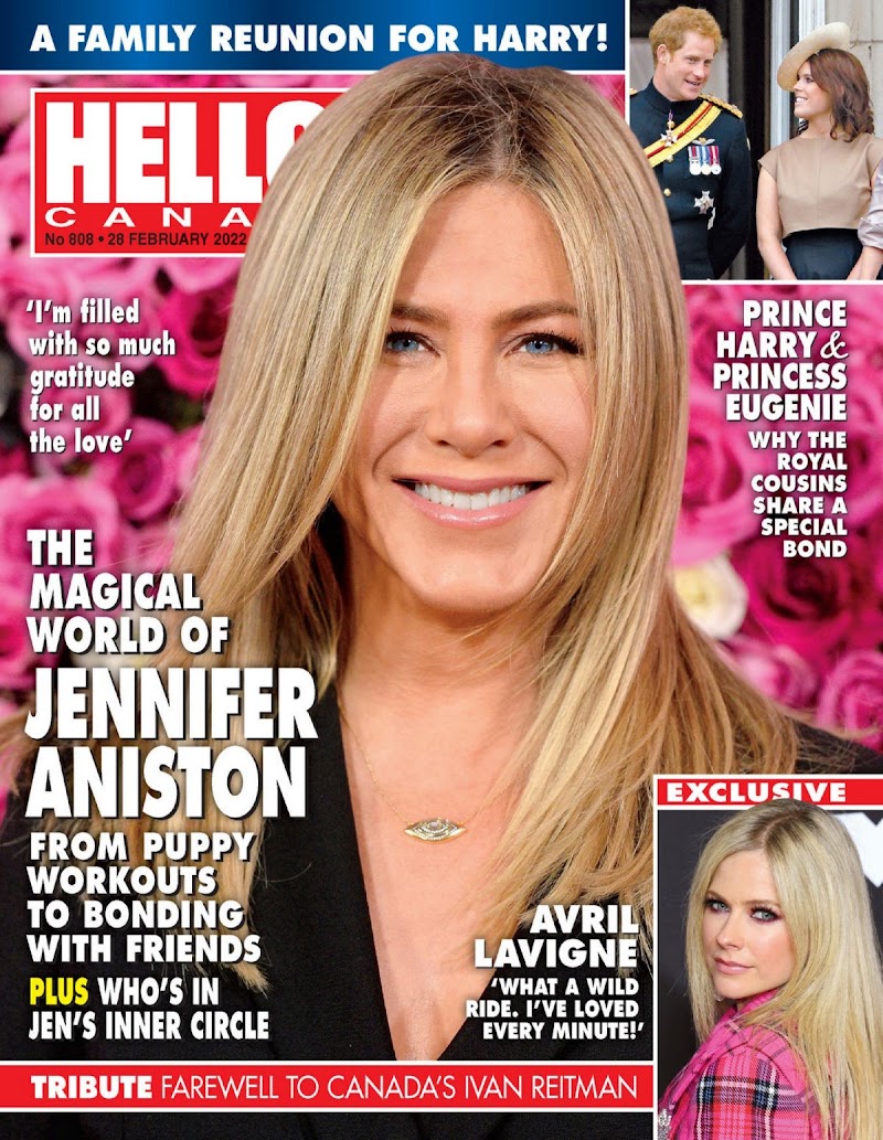 Jennifer Aniston Featured in Hello! Canada - February 2022