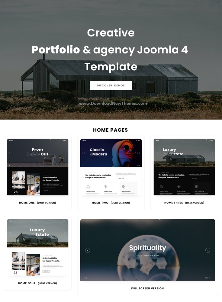 Wavo - Creative Portfolio & Agency Joomla 4 Template