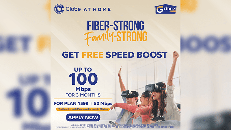 Globe at Home announces upgraded GFiber Unli plans for as low as PHP 1,599/month!
