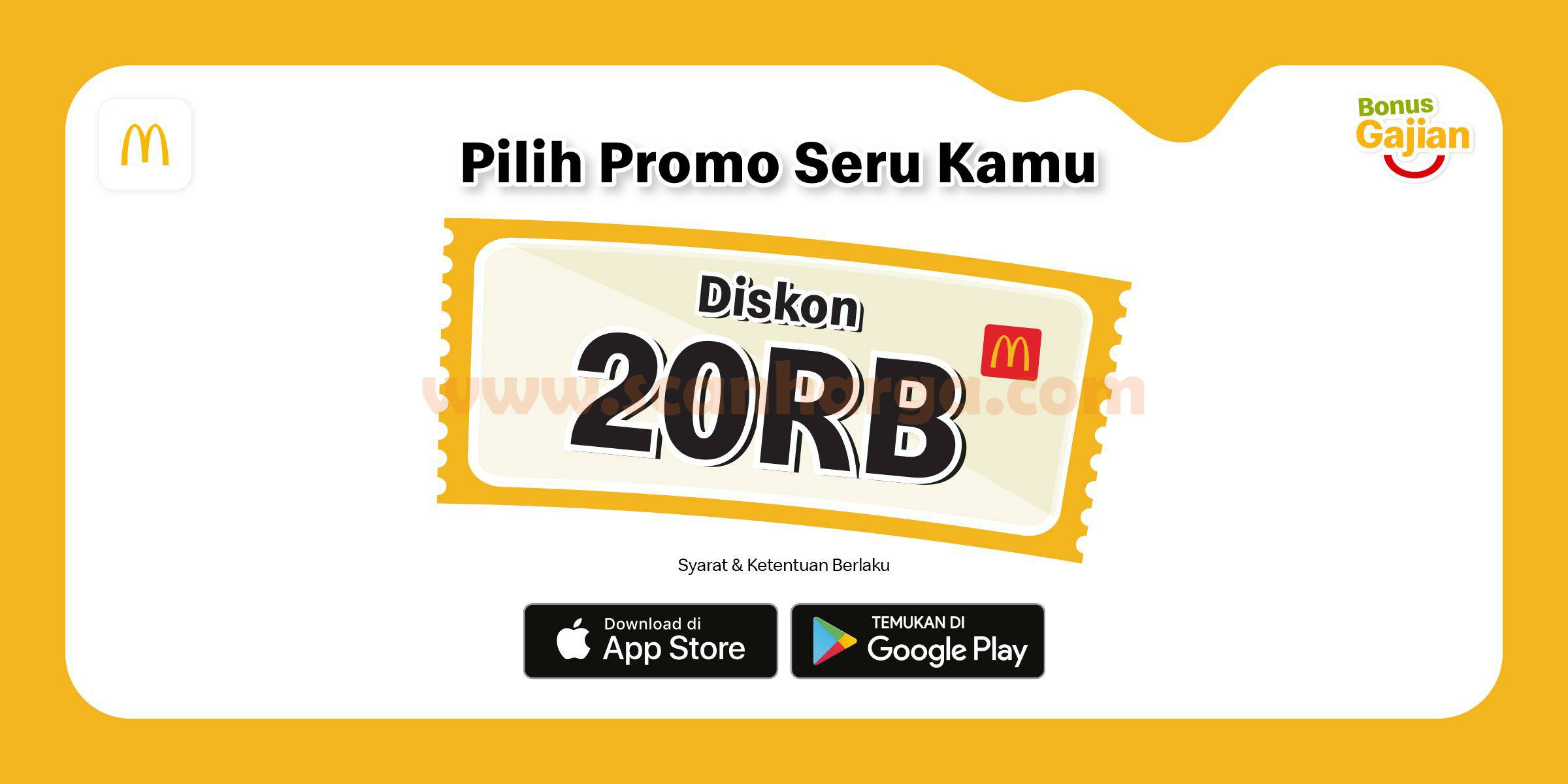 McDonalds Promo SERU Rp. 20.000 hingga 29 Oktober 2021