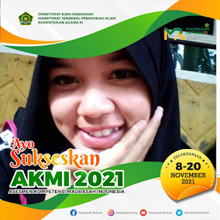 Twibbon atau Bingkai Foto Asesmen Kompetensi Madrasah Indonesia (AKMI), 8-20 November 2021