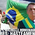 Bolsonaro e Michelle homenageiam mulheres na cerimônia de hasteamento da bandeira nacional. (VÍDEO)