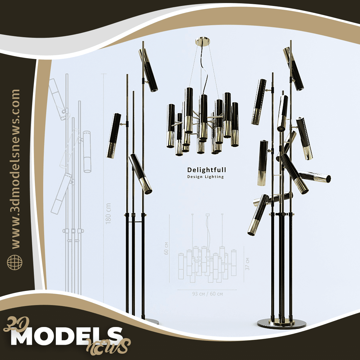 Floor lamps and ceiling lighting model Ike Delightfull