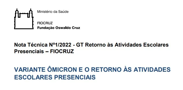 Nota da Fiocruz