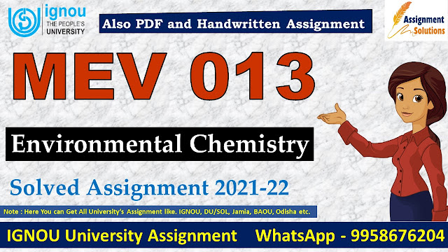 MEV 013 Solved Assignment 2021-22