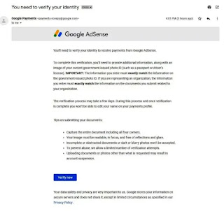 Google Adsense Identity Verification Full Guide