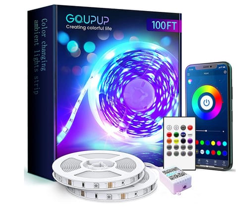 Gupup 100ft Color Changing LED Lights for Bedroom