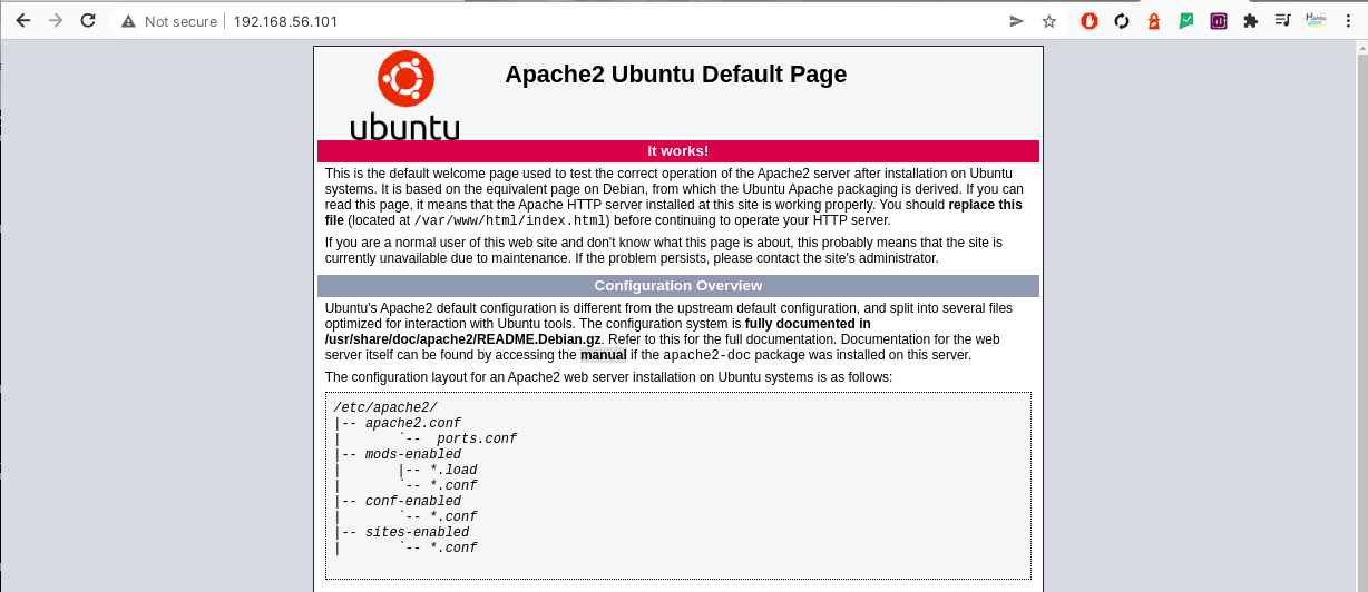 IP Address Ubuntu Server Not Available In VirtualBox