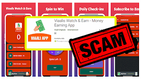 Aplikasi Viaalis Wacth & Earn, Scam Tidak Membayar