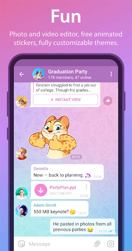 Telegram cho Android - Tải về APK mới nhất a1